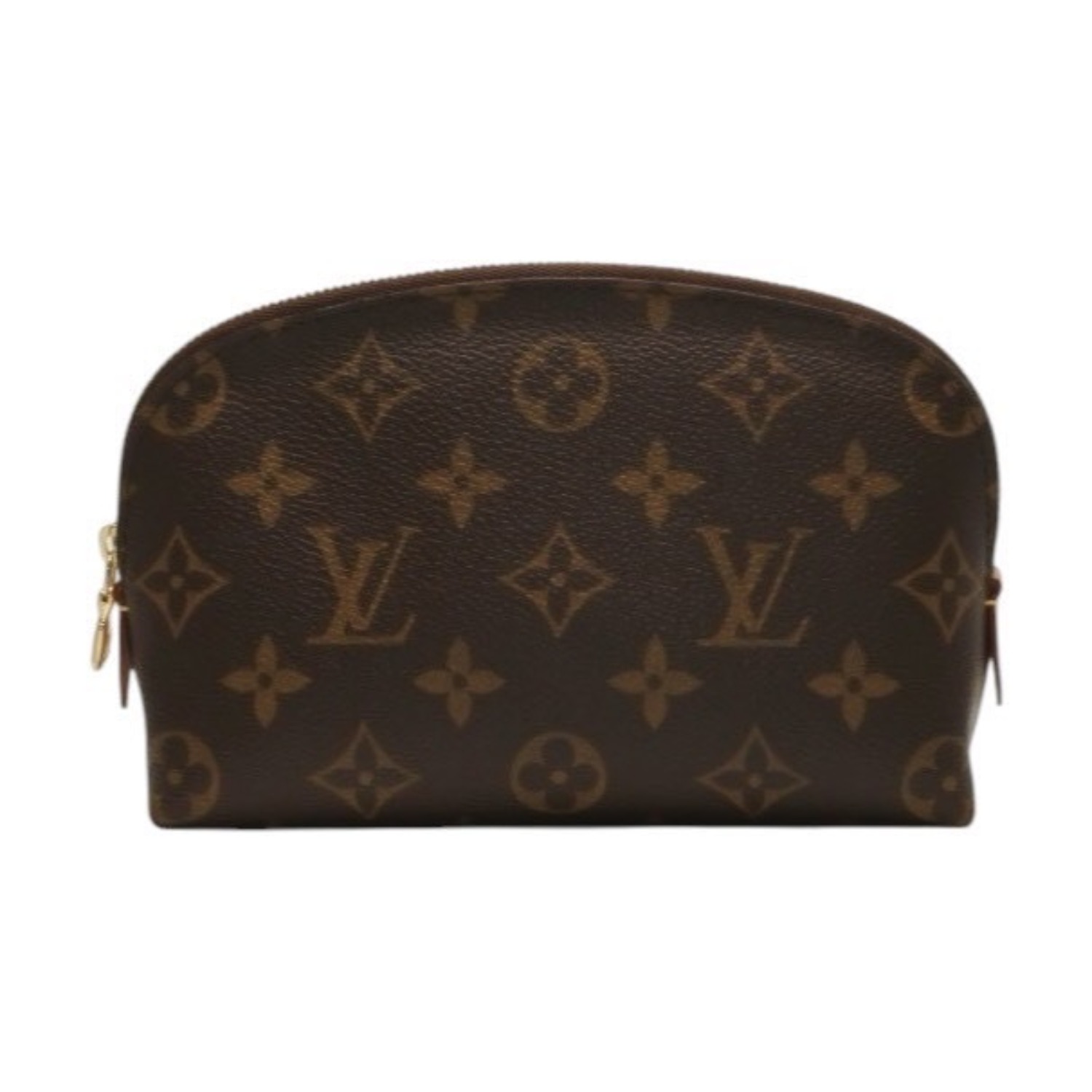 LOUIS VUITTON - 新品同様 LOUIS VUITTON ルイヴィトン ポシェットコスメティックPM ポーチ M47515 モノグラム ブラウン ゴールド金具 中古 4a000844