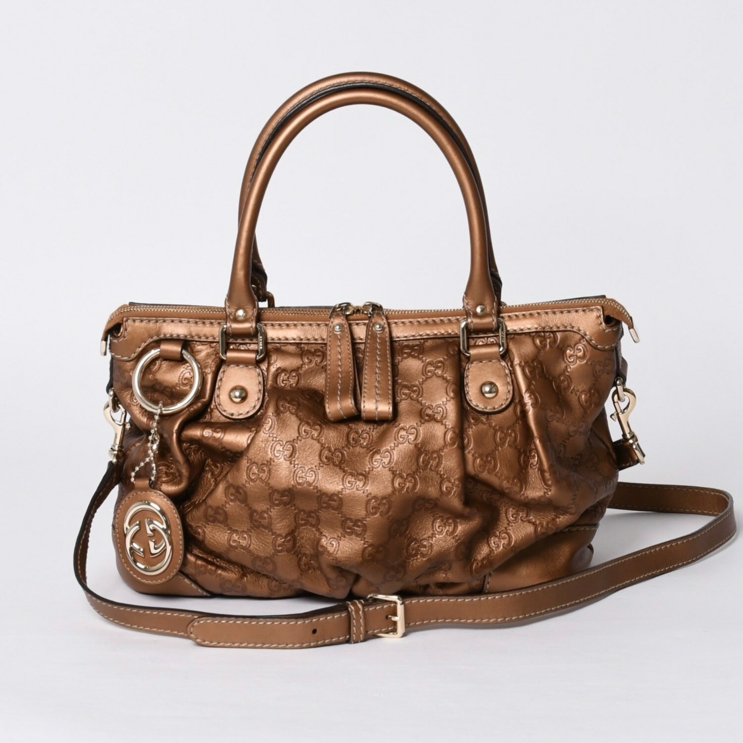 gucci///////////////\\\\\\\\\\\\\\\\\\\\\\\\\\\\\\\\\\\\\\\\\\\\\\\\\\\\\\\\\\\\\\\' - 極美品 GUCCI グッチ 247902 Sukey Model スーキーモデル グッチシマ ゴールドカラー Tote Bag トートバッグ 2WAY 中古 4a000752
