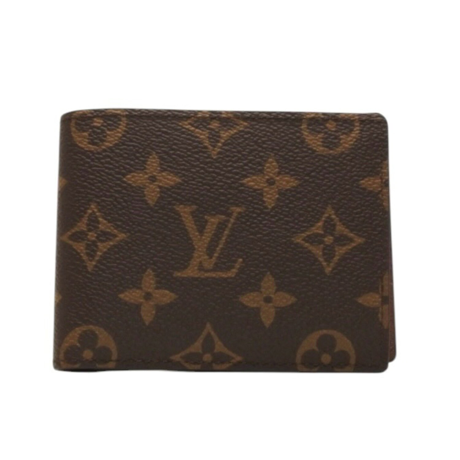 新品未使用 LOUIS VUITTON ルイヴィトン ポルトフォイユ ミュルティプル 二つ折り財布 M60895 モノグラム ブラウン 中古 4a000840