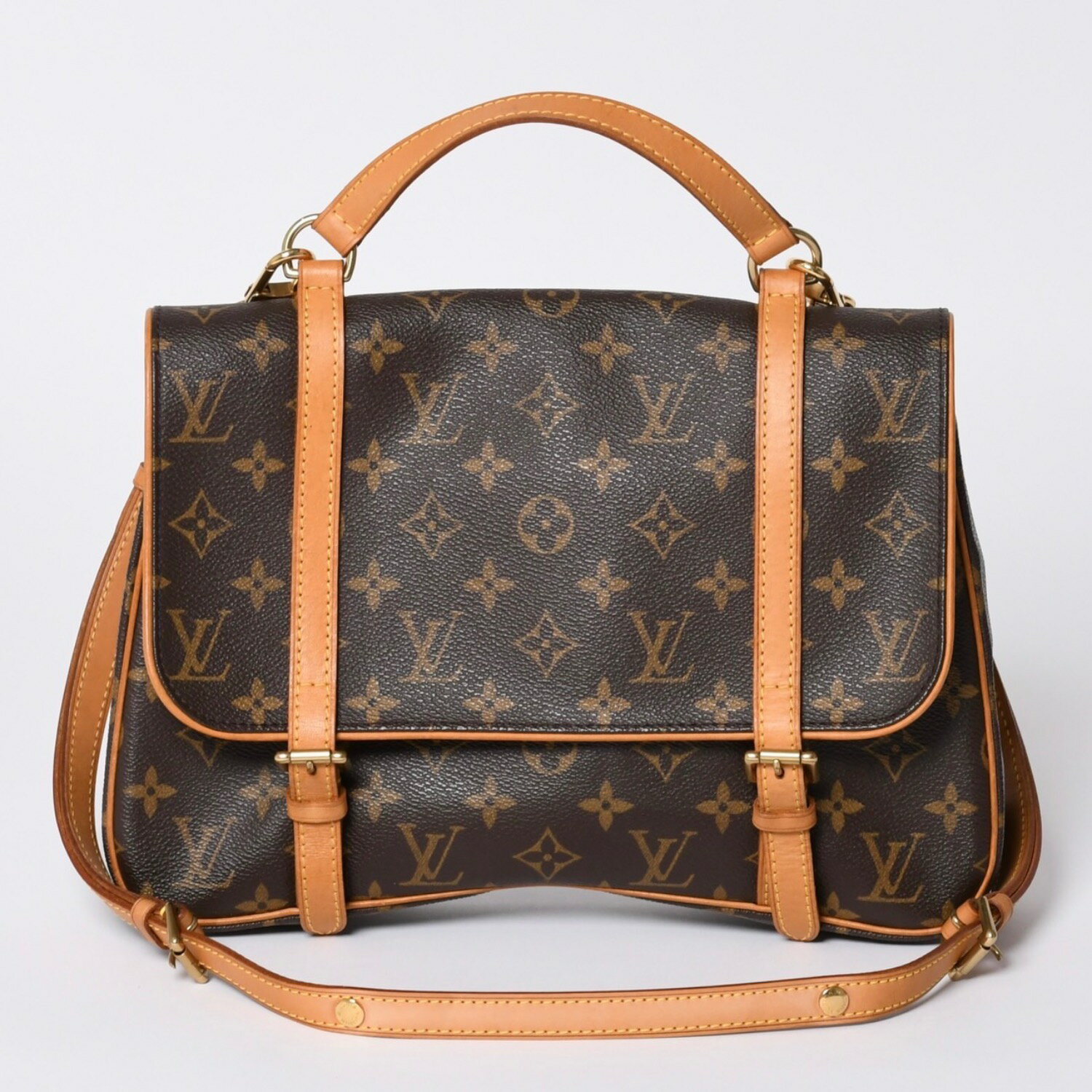 Rakuten - LOUIS VUITTON ルイヴィトン マレル サックアド ハンドバッグ M51158 モノグラムキャンバス ブラウン ゴールド金具 美品 中古 4a000727