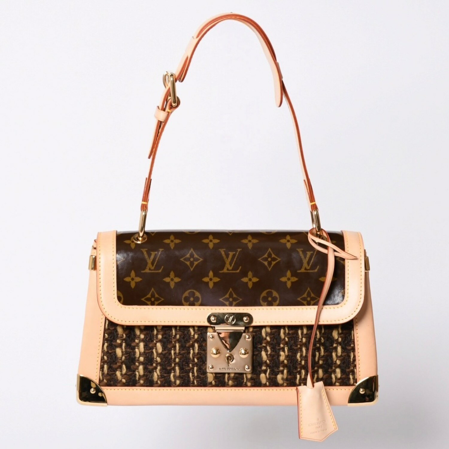 乐天商城 - 極美品 LOUIS VUITTON ルイヴィトン モノグラムツィーディ ショルダーバッグ M92820 世界限定1000個 ブラウン ゴールド金具 中古 4a001145