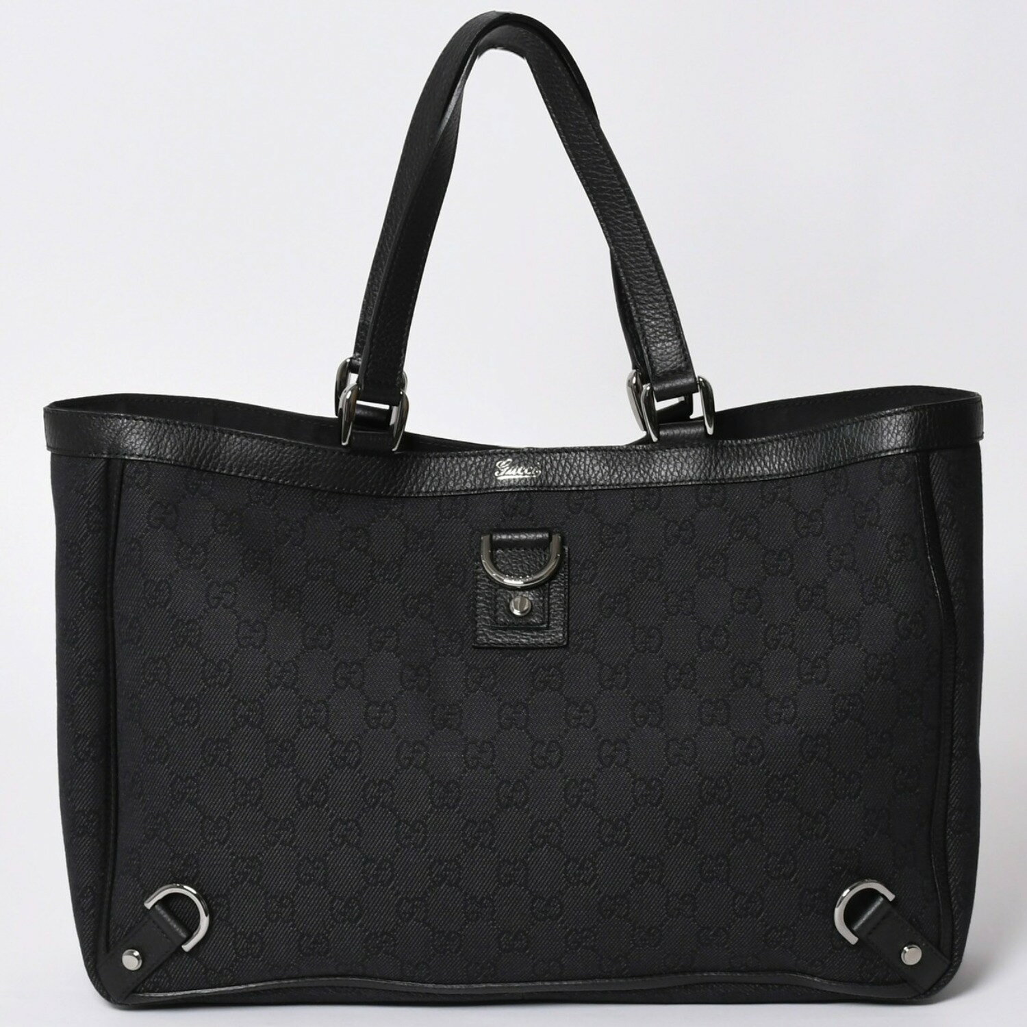 Rakuten - 極美品 GUCCI グッチ アビー GG柄 ブラック GGキャンバス 293580 トートバッグ ショルダーバッグ 中古 4a001644