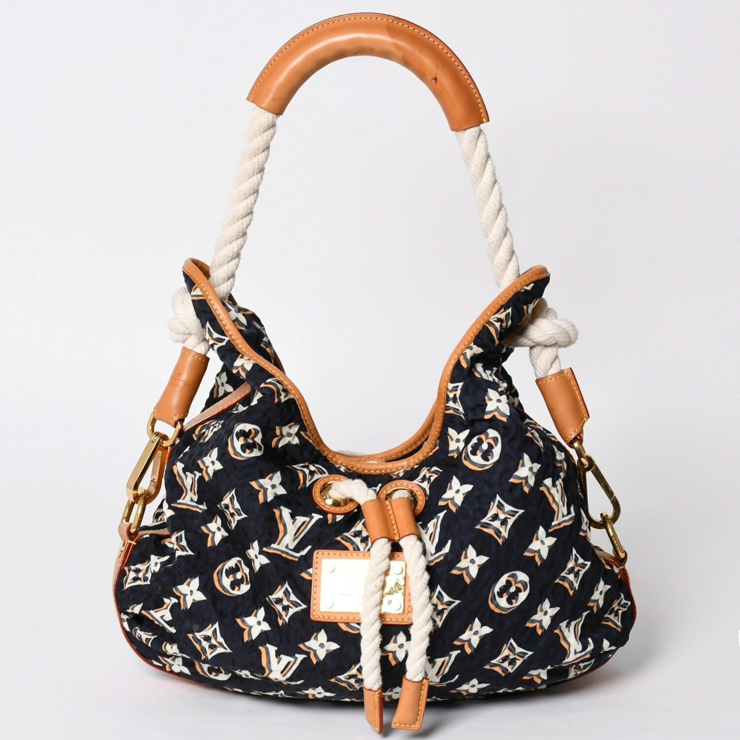乐天商城 - LOUIS VUITTON ルイヴィトン Shoulder Bag ショルダーバッグ クルーズライン ビュルMM M40235 ロープショルダー マリン 美品 中古 4a001810