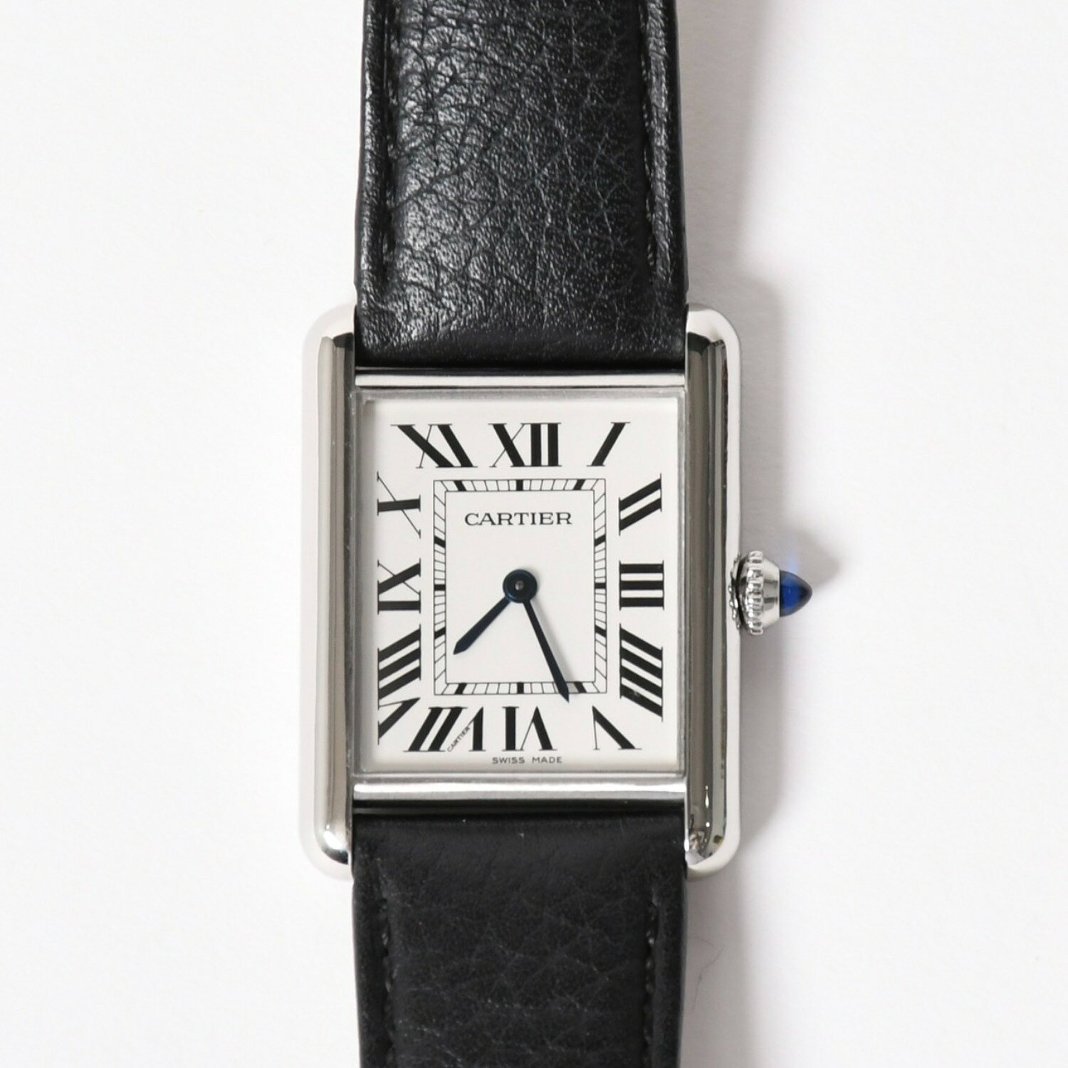 極美品 CARTIER カルティエ TANK MUST LM タンク マストLM 腕時計 重量約31.66g WSTA0041 ステンレススチール クォーツ 中古 4a001799