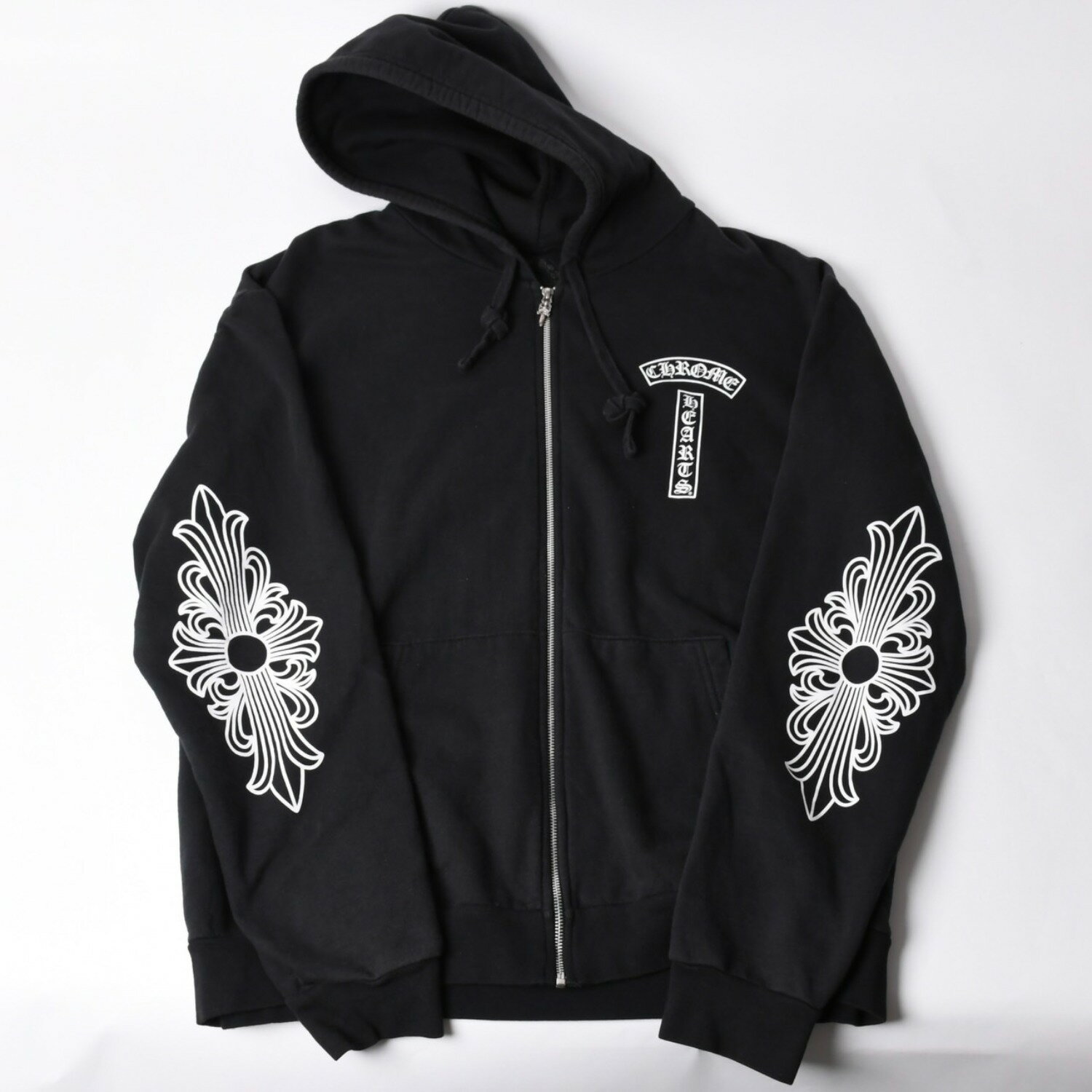 クロムハーツ　ジップアップ　長袖　カットソー　レディース　ロンT CHROME HEARTS 銀座店 クロムハーツ マルチカラー セメタリークロス
