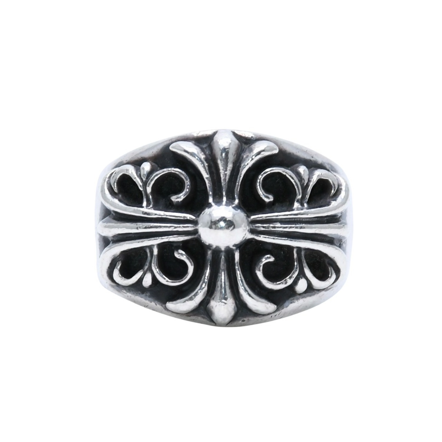 Rakuten - CHROME HEARTS クロムハーツ KEEPER キーパー リング 指輪 重量約20.91g 1992/sterling刻印 サイズ26号 スターリングシルバー 美品 中古 4a001897
