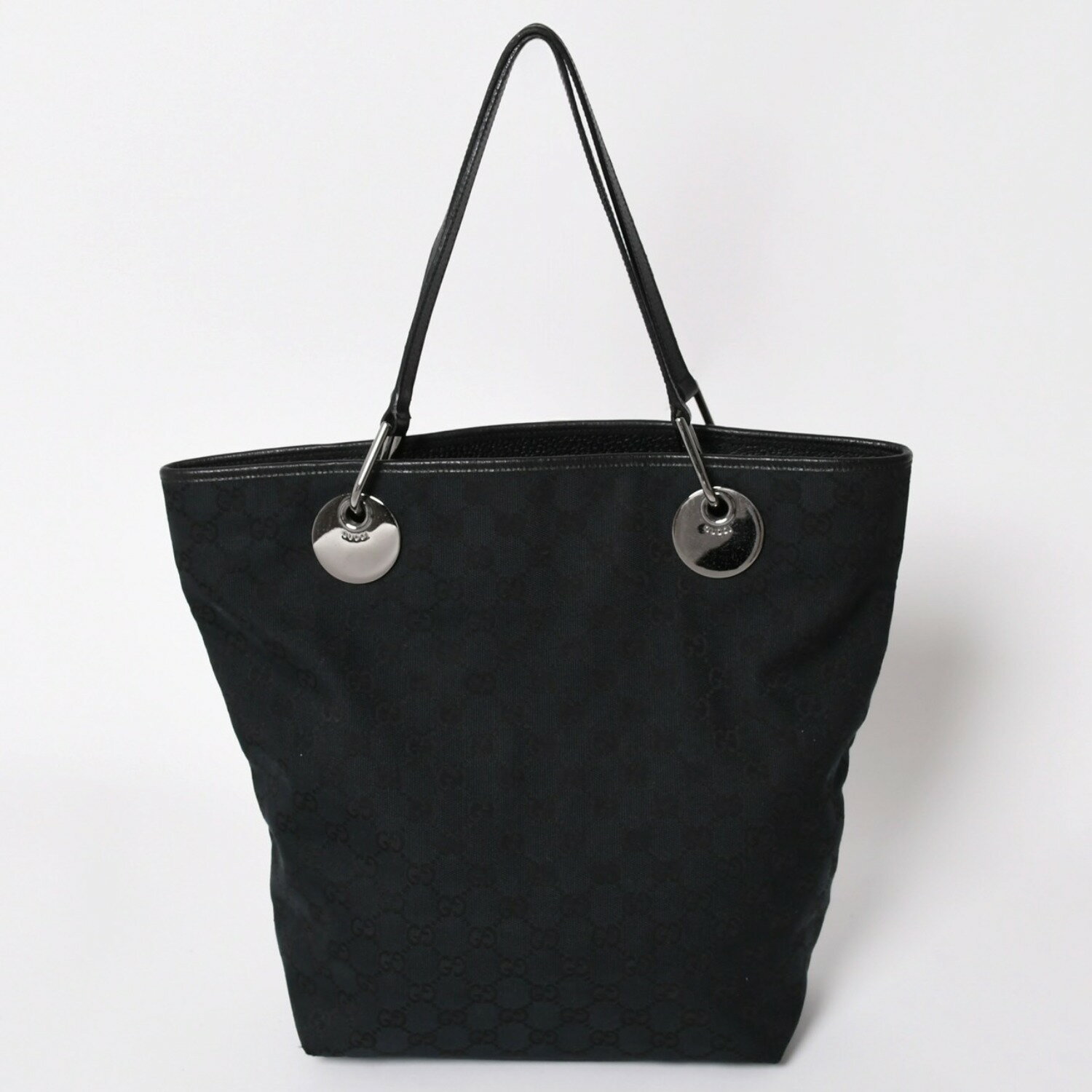 gucci///////////////\\\\\\\\\\\\\\\\\\\\\\\\\\\\\\\\\\\\\\\\\\\\\\\\\\\\\\\\\\\\\\\' - 極美品 GUCCI グッチ エクリプス GGキャンバストートバッグ エクリプスライン ブラック レザー キャンバス地 120836 002058 中古 4a002064