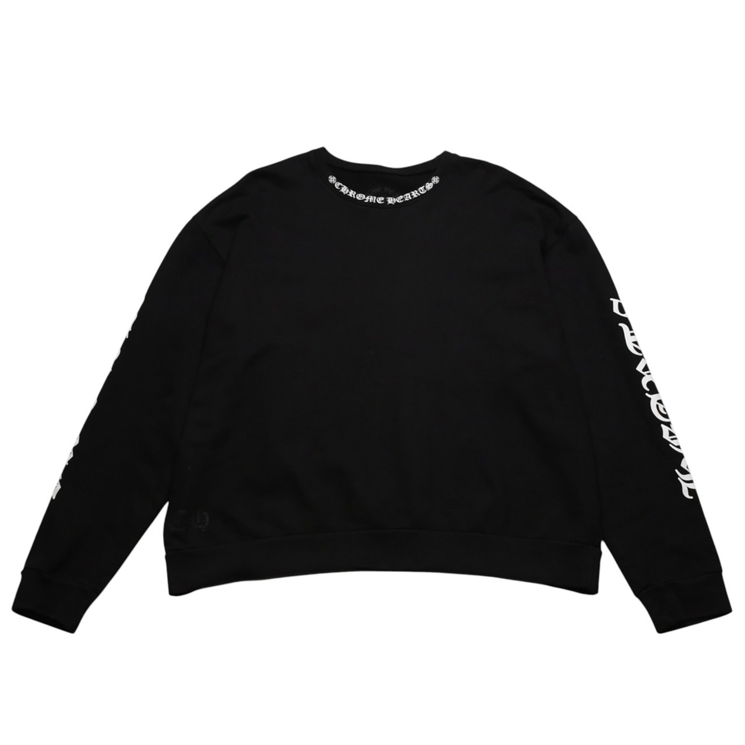 Rakuten - CHROME HEARTS クロムハーツ スウェットシャツ トレーナー サイズM オールドイングリッシュ ブラック 現行 美品 中古 4a002422