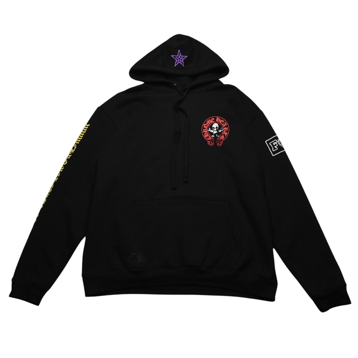 Rakuten - 極美品 CHROME HEARTS クロムハーツ FOTI フォティ HARRIS TEETER ハリスティーター プルオーバーフーディー サイズXL ブラック 中古 4a002367