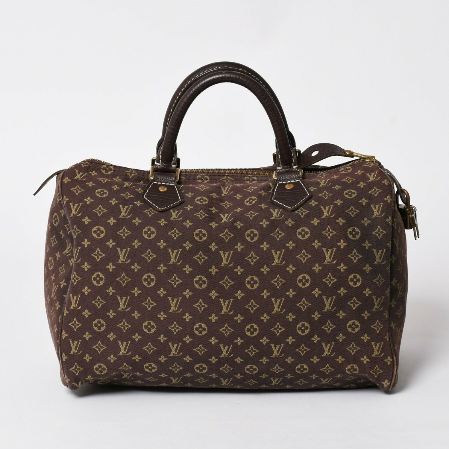 Rakuten - LOUIS VUITTON ルイヴィトン モノグラムミニラン スピィーディ30 ハンドバッグ ミニボストンバッグ M95224 キャンバス エベヌ ブラウン 美品 中古 4a002381
