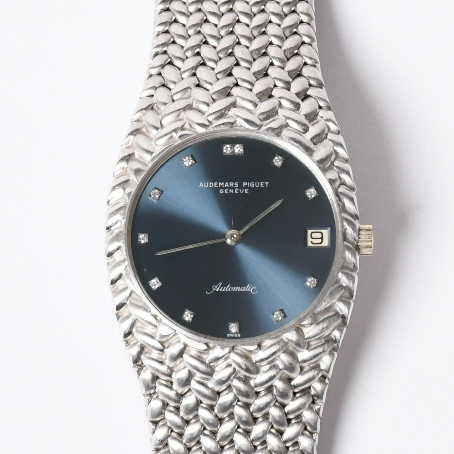 Audemars Piguet - 極美品 AUDEMARS PIGUET オーデマピゲ キングコブラ Ref.5403BC 1970 腕時計 重量約85g K18WG 12Pダイヤ 手巻き 中古 4a002365