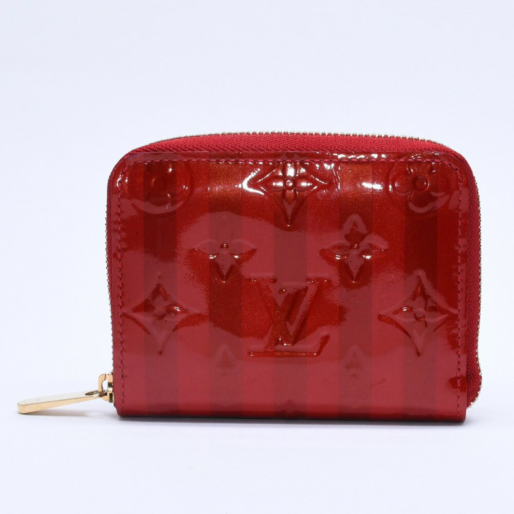 Rakuten - 極美品 LOUIS VUITTON ルイ ヴィトン 財布 モノグラムヴェルニ M91720 ジッピーコインパース ポムダムール ゴールド金具 中古 4a003329