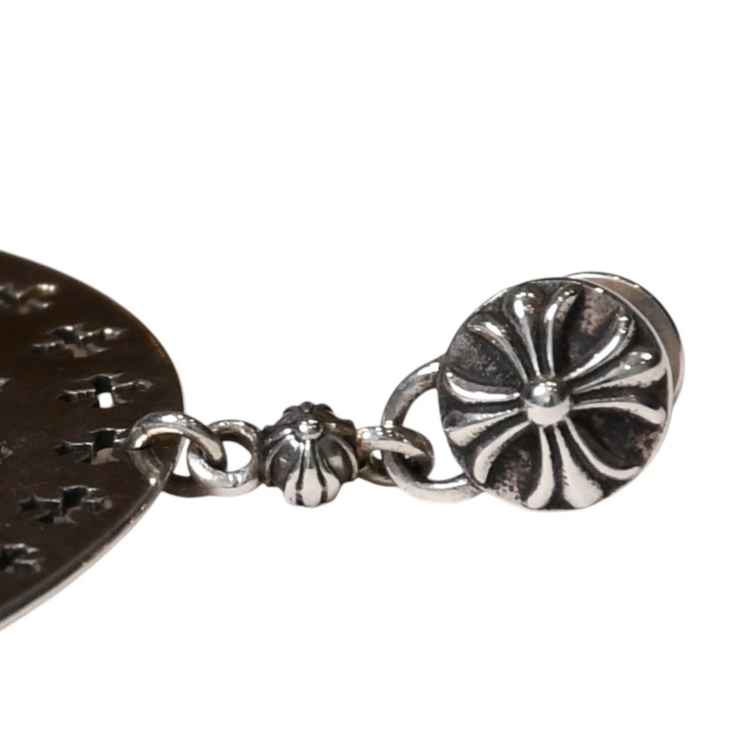 極美品 CHROME HEARTS クロムハーツ CIRCLE CH PLUS サークルCHプラス ドロップピアス 重量約14 warashibe-10062277 Warashibe_Casanova サンプル画像3