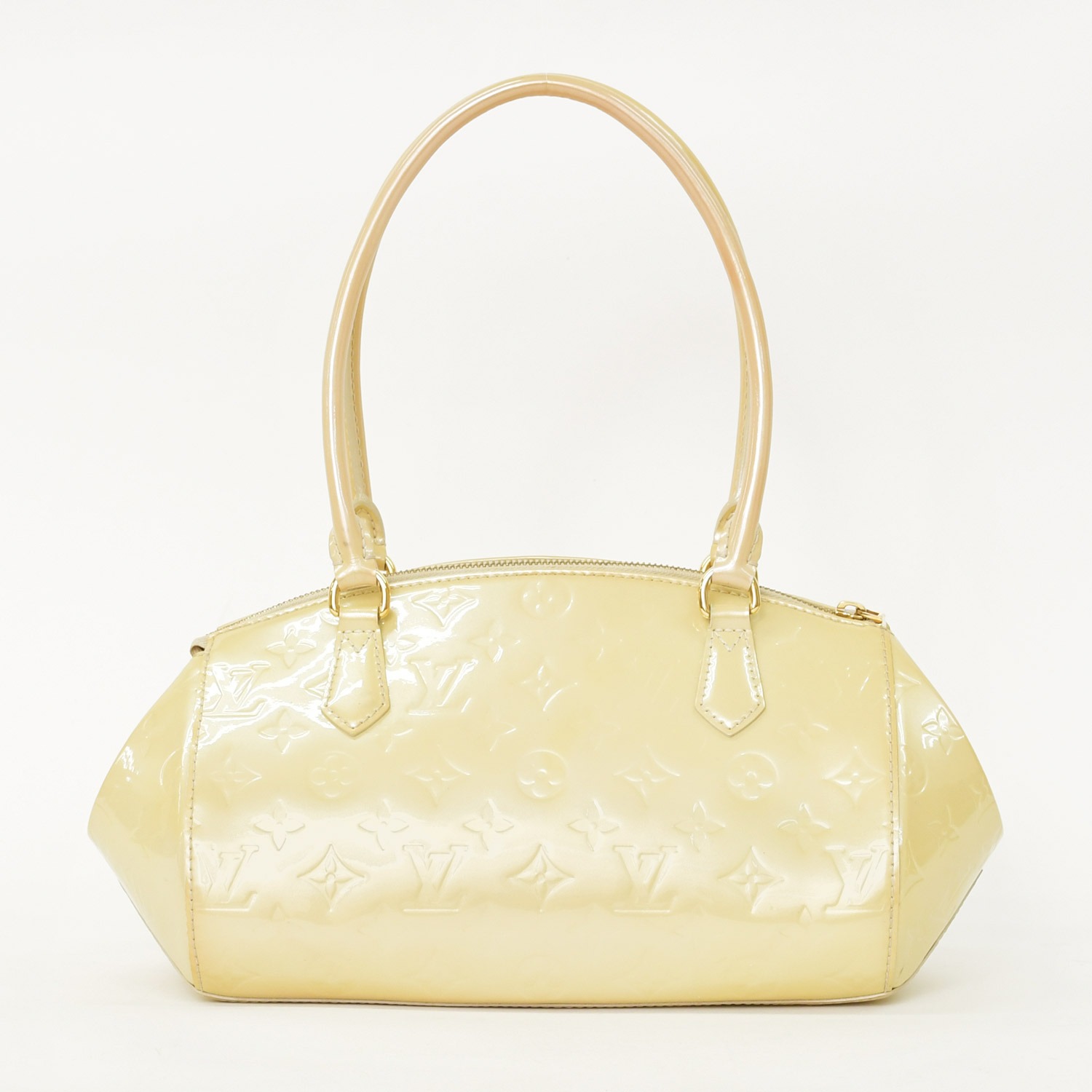 レディース LOUIS VUITTON ヴェルニ ハンドバッグ／ホワイト