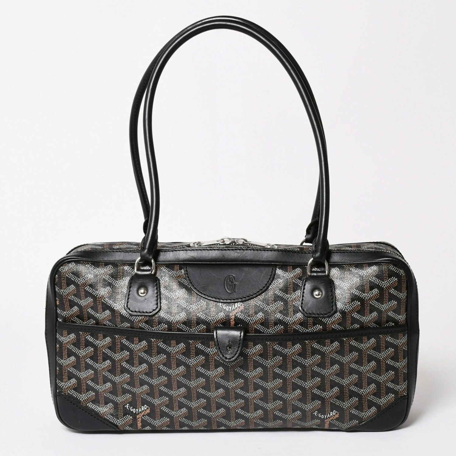 極美品 GOYARD ゴヤール サンマルタン 新型 ハンドバッグ ショルダーバッグ PVC レザー  ...