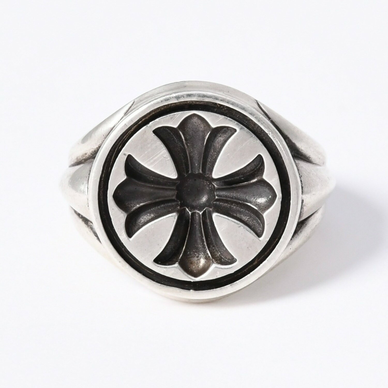Rakuten - 極美品 CHROME HEARTS クロムハーツ SEAL STAMP RING シールスタンプ リング 指輪 重量約25.5g サイズ12号 CHプラス シルバー925 中古 4a003798