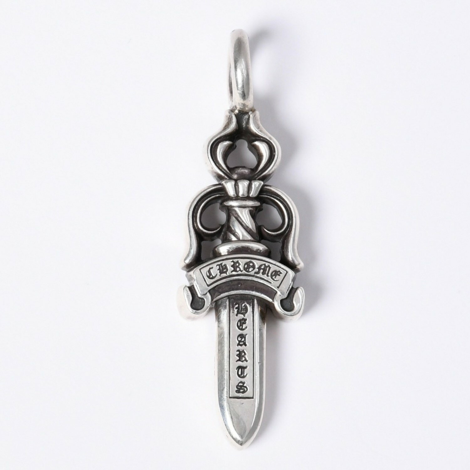 乐天商城 - 極美品 CHROME HEARTS クロムハーツ ダブルダガー ペンダント シルバーネックレストップ シルバー925 21.8g 中古 4a003802