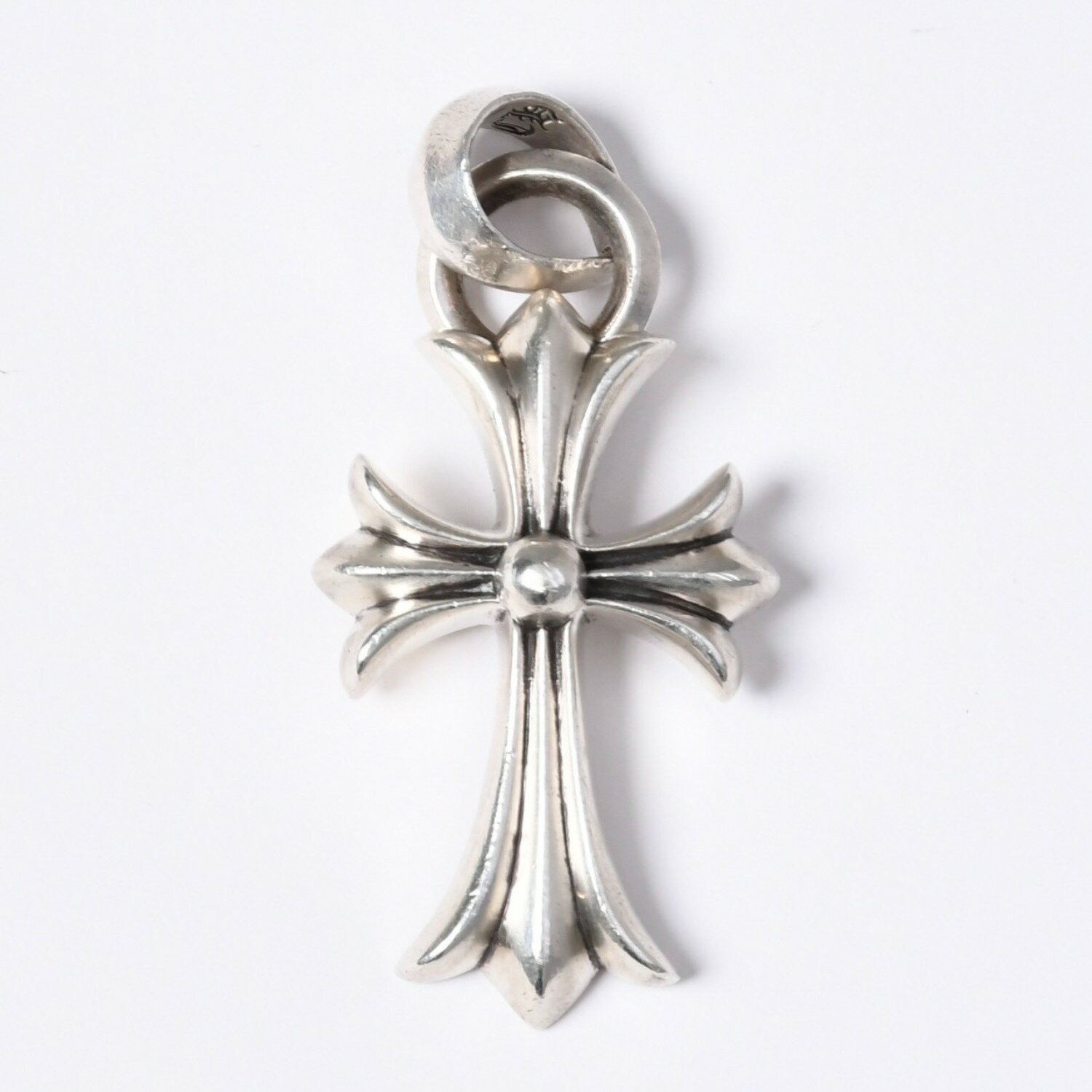 乐天商城 - 極美品 CHROME HEARTS クロムハーツ CH CRS SML W/BALE スモールCHクロス Wベイルペンダントトップ チャーム 重量約23.0g 中古 4a003787