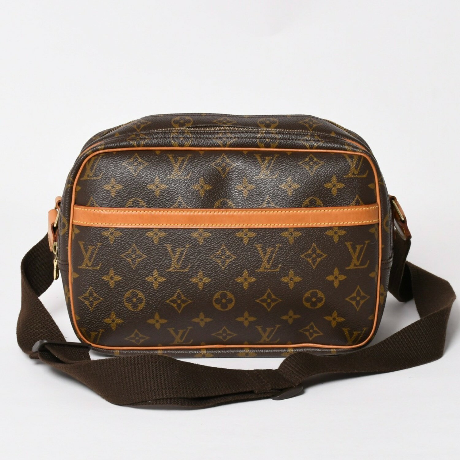 乐天商城 - LOUIS VUITTON ルイヴィトン ショルダーバッグ リポーターPM M45254 モノグラムキャンバス ブラウン 美品 中古 4a004199