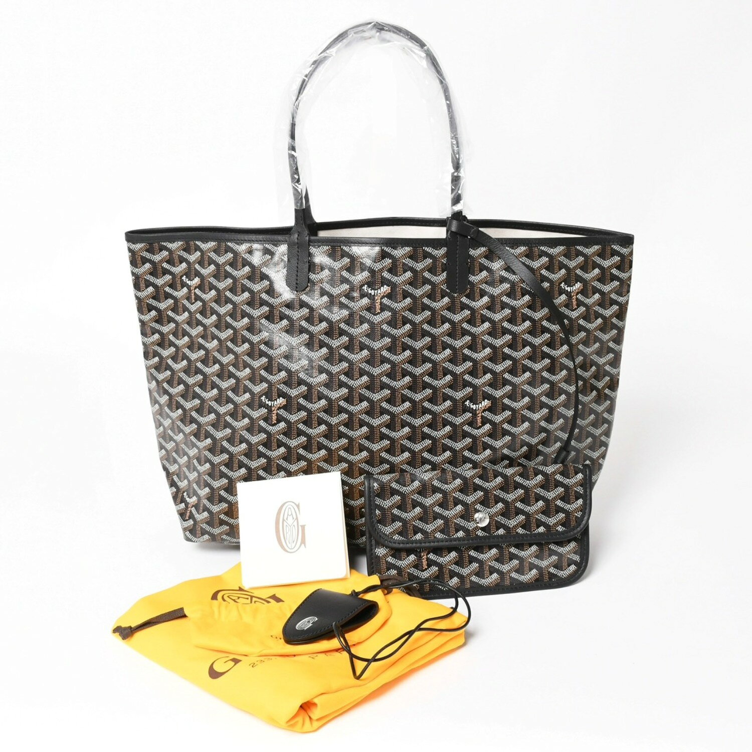 樂天商城 - 新品未使用 GOYARD ゴヤール サンルイPM バッグ トートバッグ STLCROPMLTY01CL01P ブラック PVC レザー 中古 4a002825