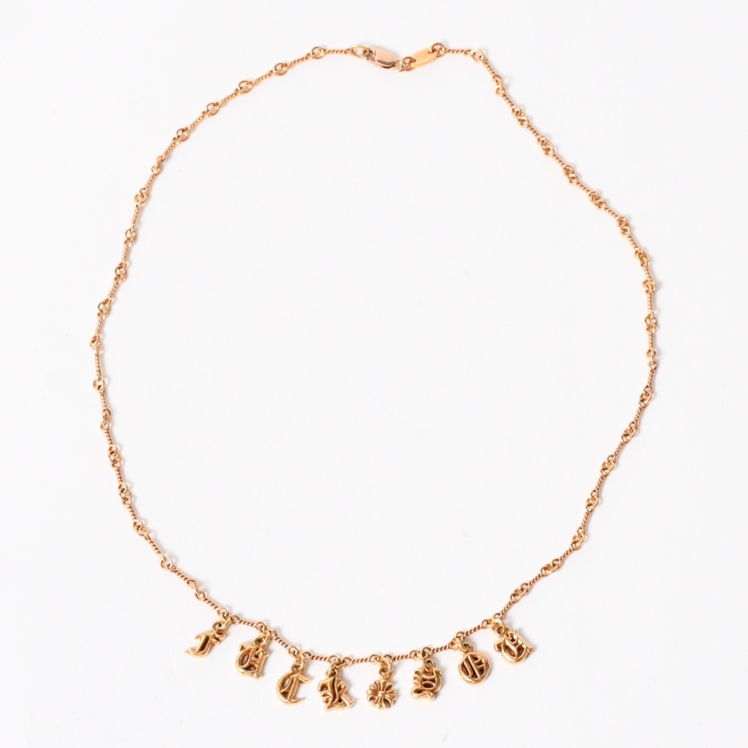 クロムハーツ 22K NECKCHAIN T16/ツイストチェーン16inch ゴールド