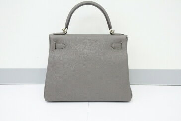 ◆[USED/中古]◆送料無料◆【美品】HERMES エルメス ケリー28　エタン　トゴ D刻　シルバー金具【中古】【RCP】