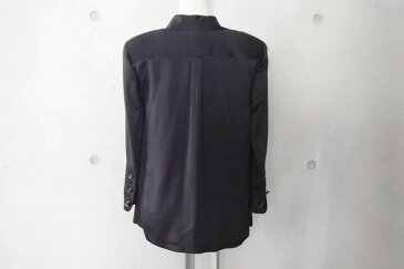 ◆[USED/中古]◆送料無料◆【美品】希少 CHANEL シャネル P03445V03506 ヴィンテージ パジャマシャツ シルク ブラウス 36 ブラック ココボタン 肩パッド入 美品 14674【RCP】【中古】