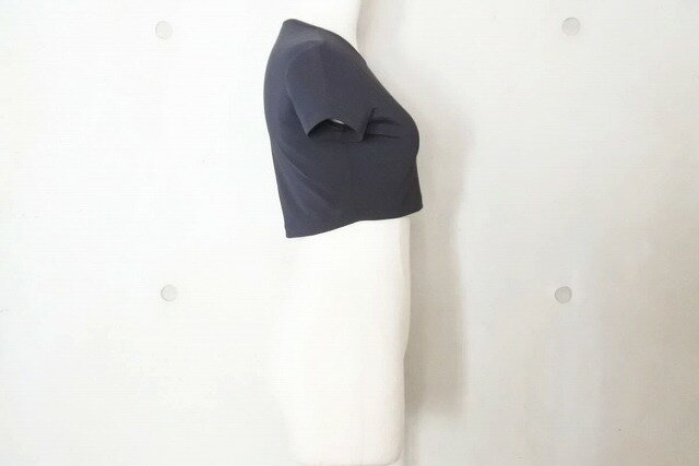 ◆[USED/中古]◆送料無料◆【美品】超希少 CHANEL シャネル 95年 ヴィンテージ クロップドTシャツ チビT ブラック 40 cropped shirt 美品 17587【RCP】【中古】