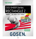 ゴーセン GOSEN OGレクタングルゼット ホワイト TS419W テニスコウシキガツト