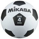 ミカサ MIKASA サッカー4ゴウゴムシロ/クロ F4WBK サッカーボール4ゴウ