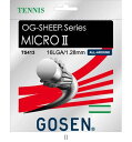 ゴーセン GOSEN OGシープミクロ216Lホワイト TS413W テニスコウシキガツト