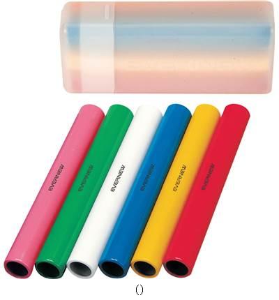 エバニュー EVERNEW リレーバトンアルミセイ 6ショクグミ EGA190 学校器機キグ