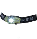 キャプテンスタッグ CAPTAIN STAG シンプルLEDヘッドライトグリーン UK4059