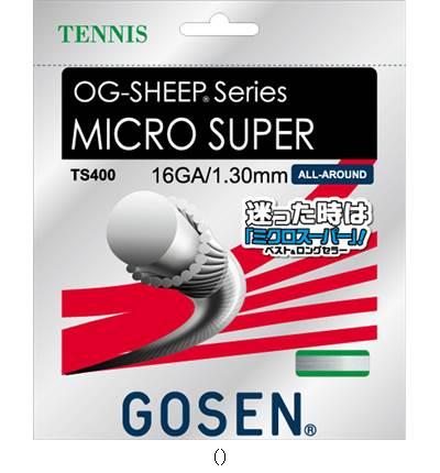 ゴーセン GOSEN OGミクロスーパー16 ホワイト TS400W テニスコウシキガツト レビューを書いて送料無料..