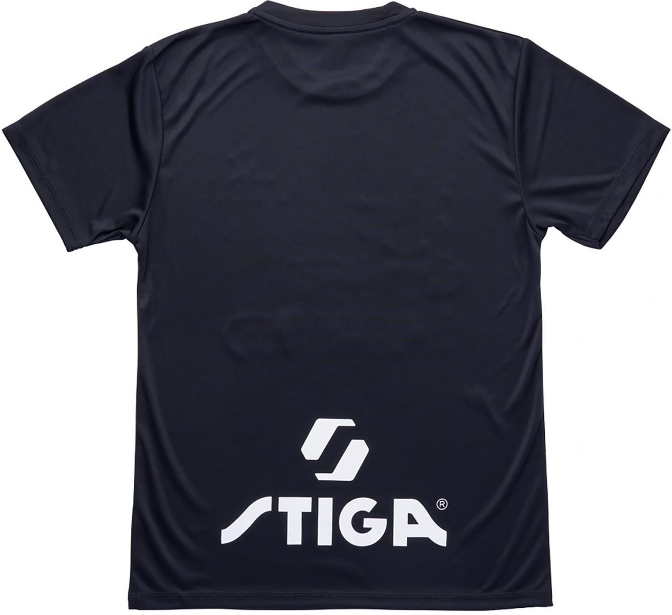 スティガ STIGA ロゴTシャツJP-IIIブラックS 1850780104 卓球ハンソデTシャツ レビューを書いて送料無料企画