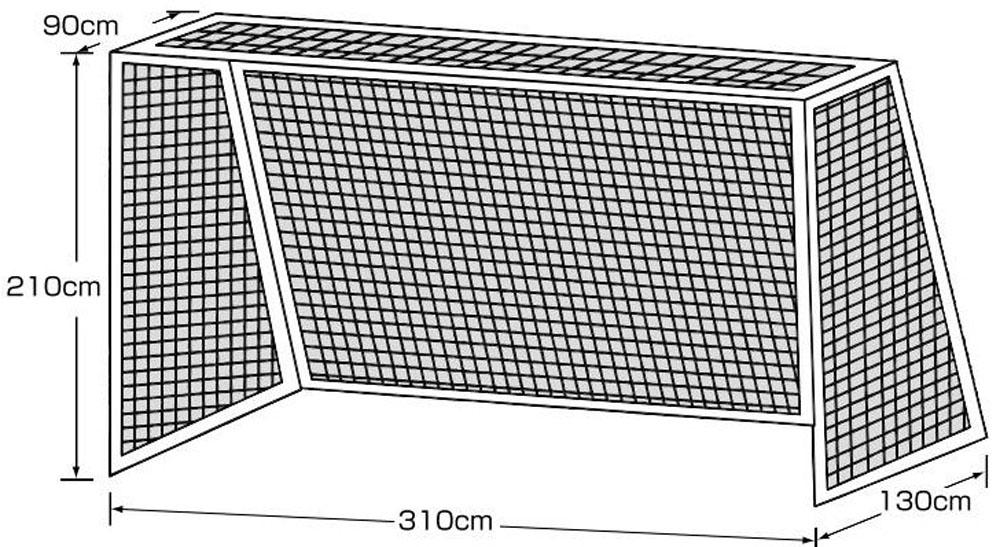 カネヤ フットハンドゴールネット フキュウ K1268 フットサルネット
