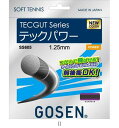 ゴーセン GOSEN テックガットテックパワークリアブラック SS605CB テニスソフトガット