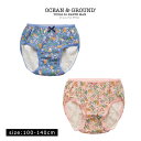 ☆30%OFFセール☆【2022秋冬新作】ショーツ Wild Rabbit【ocean&ground オーシャンアンドグラウンド キッズ ジュニア 女の子 下着 パンツ 通園通学 入園入学準備 うさぎ ウサギ ネイビーブルー ピンク 100cm 110cm 120cm 130cm 140cm】