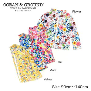 ☆春夏セール☆【2020春夏新作】GIRL’Sラッシュガード【オーシャンアンドグラウンド　Ocean＆Ground　子供用水着　女の子用水着　水遊び　プール遊び　スイミング　海水浴　行楽　入園・入学準備 80cm 90cm 100cm 110cm 120cm 130cm 140cm　20SALE】