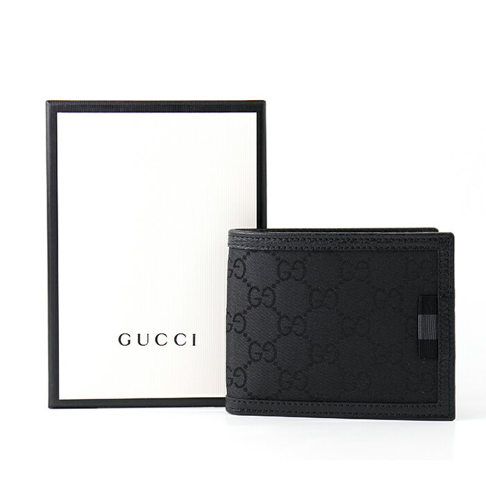 【1/9 20時から ポイント最大29倍】(通常1倍+自店舗4倍+SPU13倍+39 1倍+買い回り9倍+ラクマ1倍) GUCCI グッチ 2つ折財布 メンズ 260987 新品 ギフト プレゼント プレゼント ギフト 贈り物 無料 ラッピング 包装