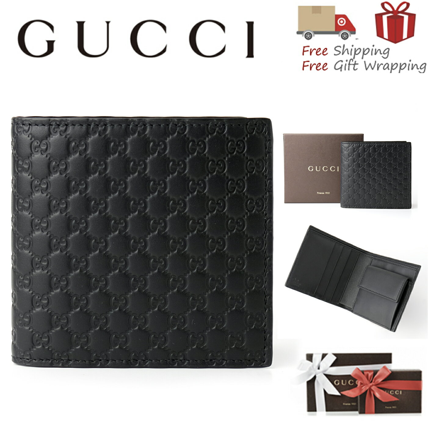 楽天市場】ブラック グッチ 2つ折り財布 gucci 150413の通販 楽天市場】ブラック グッチ 2つ折り財布 gucci 150413の通販
