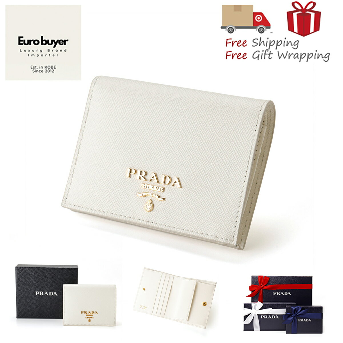 楽天市場】prada 財布（カラーホワイト）（バッグ・小物・ブランド雑貨