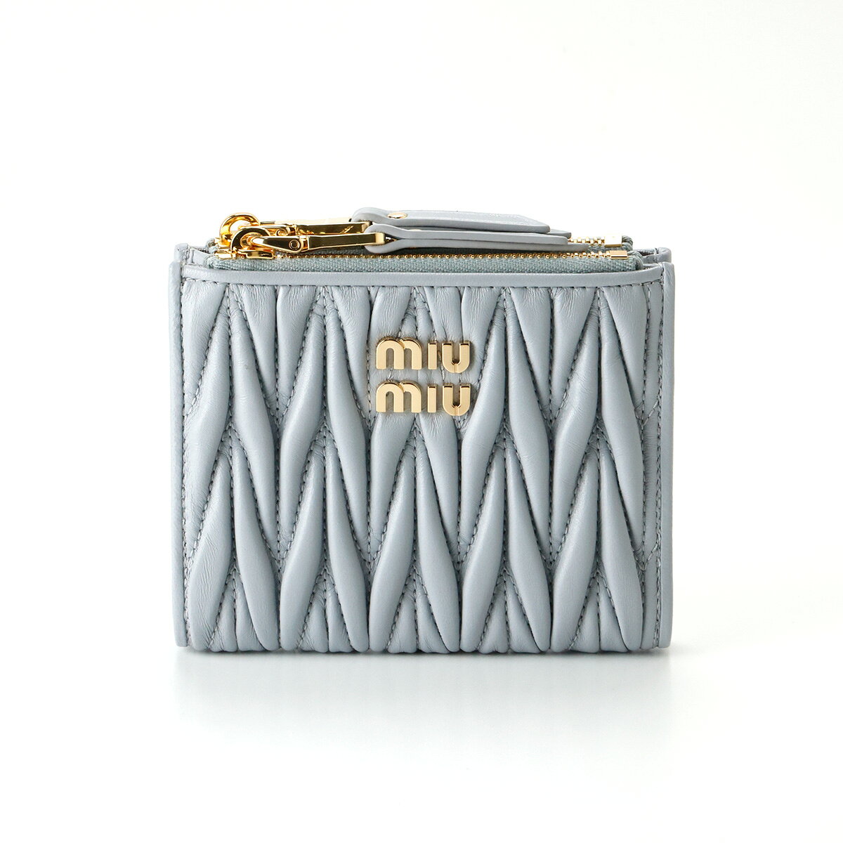 【P3倍】 MIUMIU ミュウミュウ 財布 5ML024 マトラッセ 二つ折財布 新品 ギフト ラ...