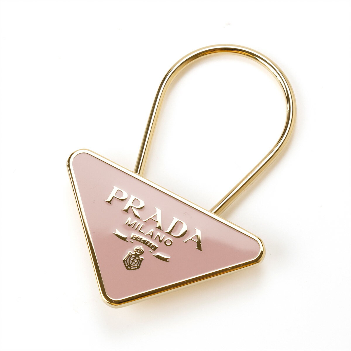PRADA プラダ キーホルダー 三角プレート キーリング 1PS063 新品 ギフト ラッピン...