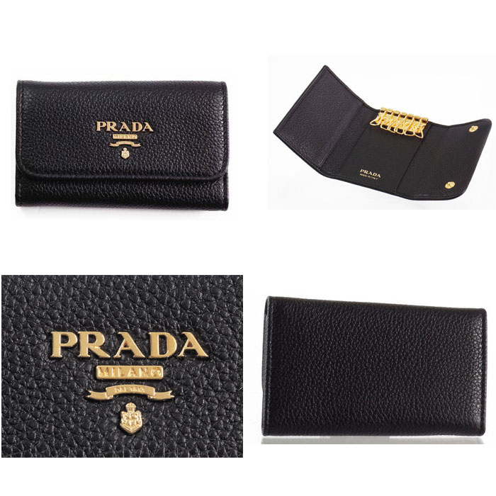 PRADA プラダ 6連キーケース 1PG222 Nero 新品