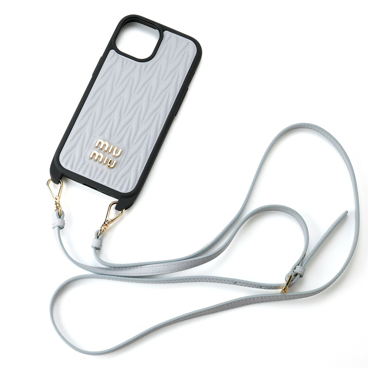 【5と0の付く日限定 ポイント最大21倍】(通常1倍+自店舗4倍+SPU13倍+39 1倍+カード2倍) MIUMIU ミュウミュウ スマホケース iPhone 15 15Pro ケース 5ZH184 5ZH185 新品ギフト ラッピング プレゼント ギフト 贈り物 無料 ラッピング 包装