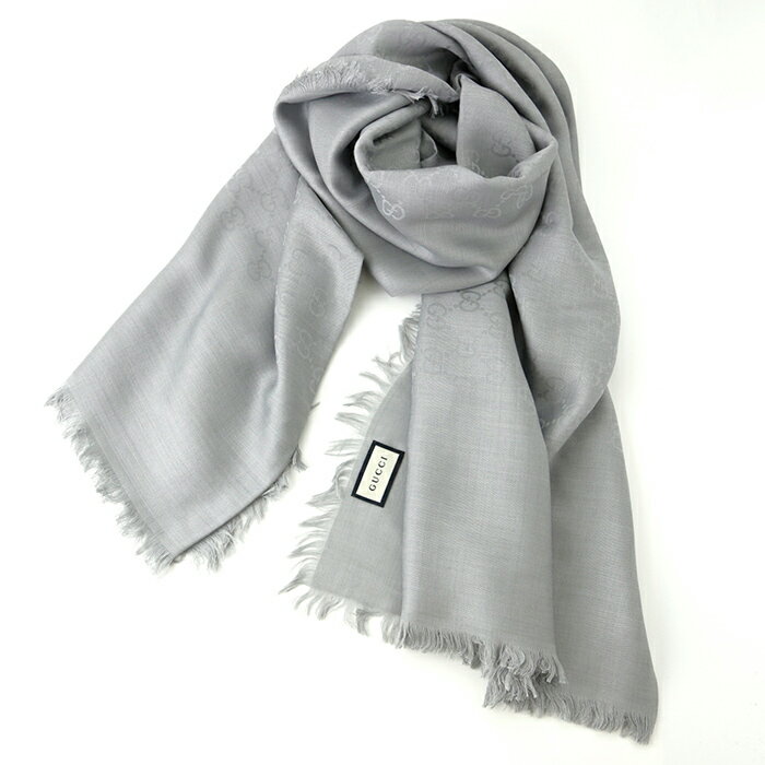 【4/10 2時迄 ポイント最大29倍】(通常1倍+自店舗4倍+SPU13倍+39 1倍+買い回り9倍+ラクマ1倍) GUCCI グッチ シルク GG柄大判ストール 387563 新品 ギフト プレゼント プレゼント ギフト 贈り物 無料 ラッピング 包装