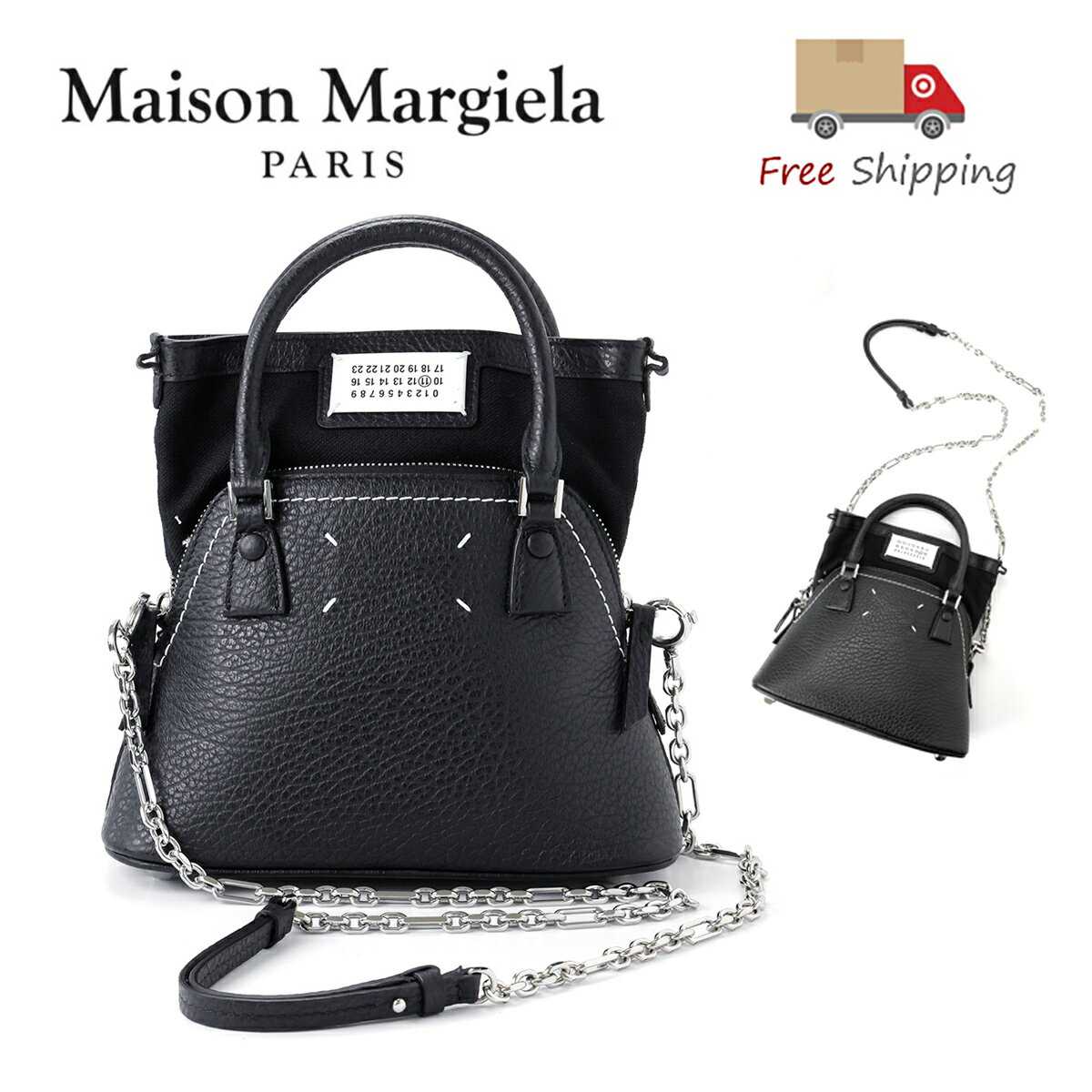 Rakuten - 【P3倍】 MAISON MARGIELA メゾン マルジェラ ショルダーバッグ 5AC マイクロ S56WG0081 新品