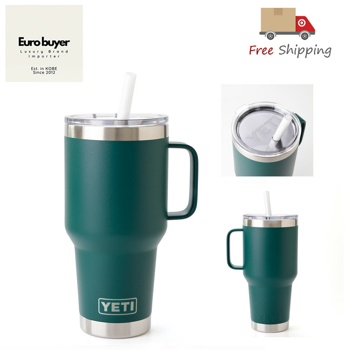 Rakuten - YETI イエティ Rambler 35oz ハンドル付き タンブラー 約1.0L 新品 ギフト ラッピング無料