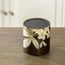 フランジパニ・キャンドルホルダー(小) / Frangipani Wooden Candle Holder (Small) (送料無料 | Free Shipping)